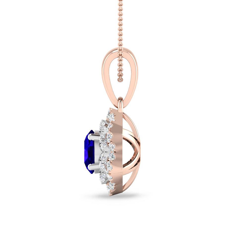 Rose Gold/White Gold - Tanzanite