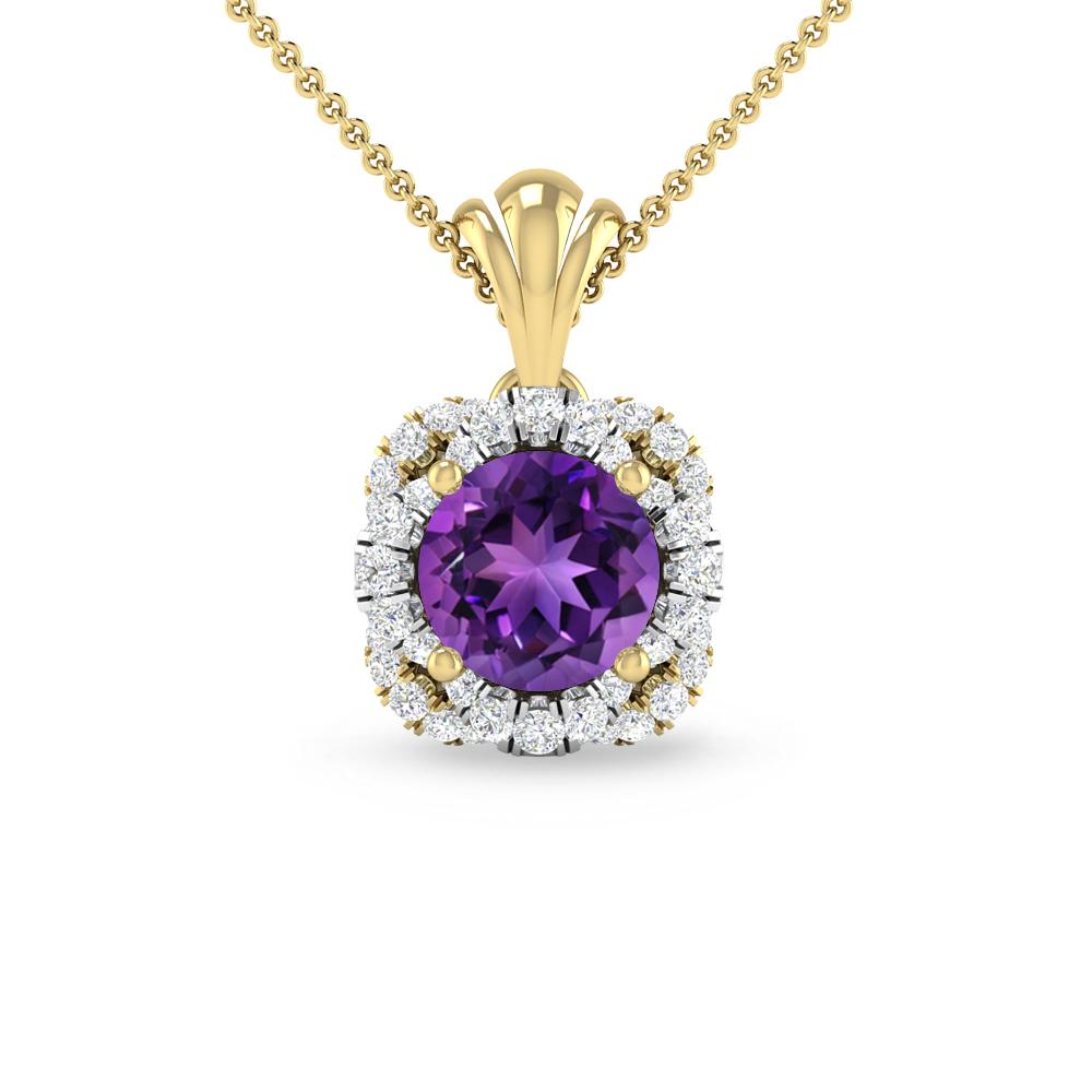 Yellow Gold - Amethyst