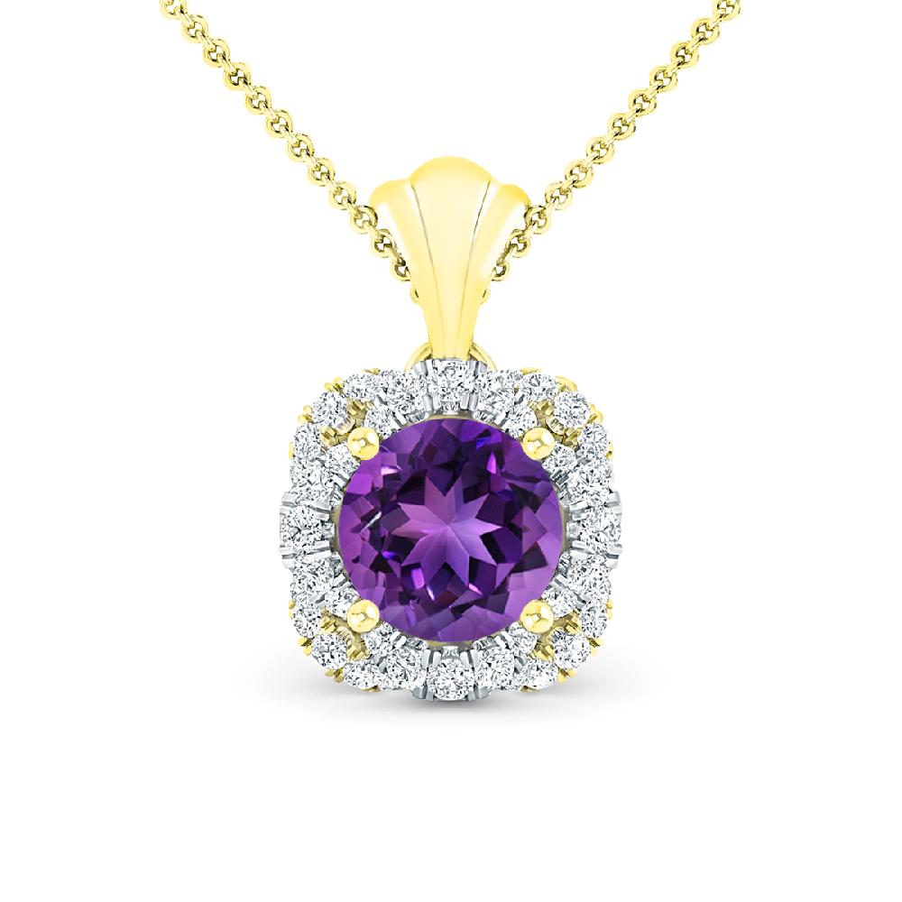 Yellow Gold - Amethyst