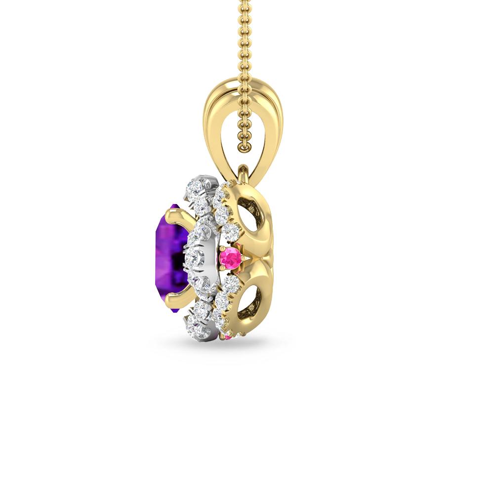 Yellow Gold - Amethyst