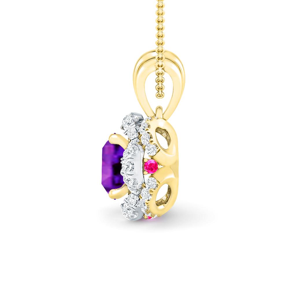 Yellow Gold - Amethyst