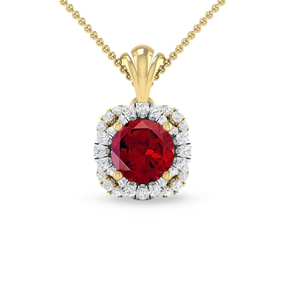 Yellow Gold - Garnet