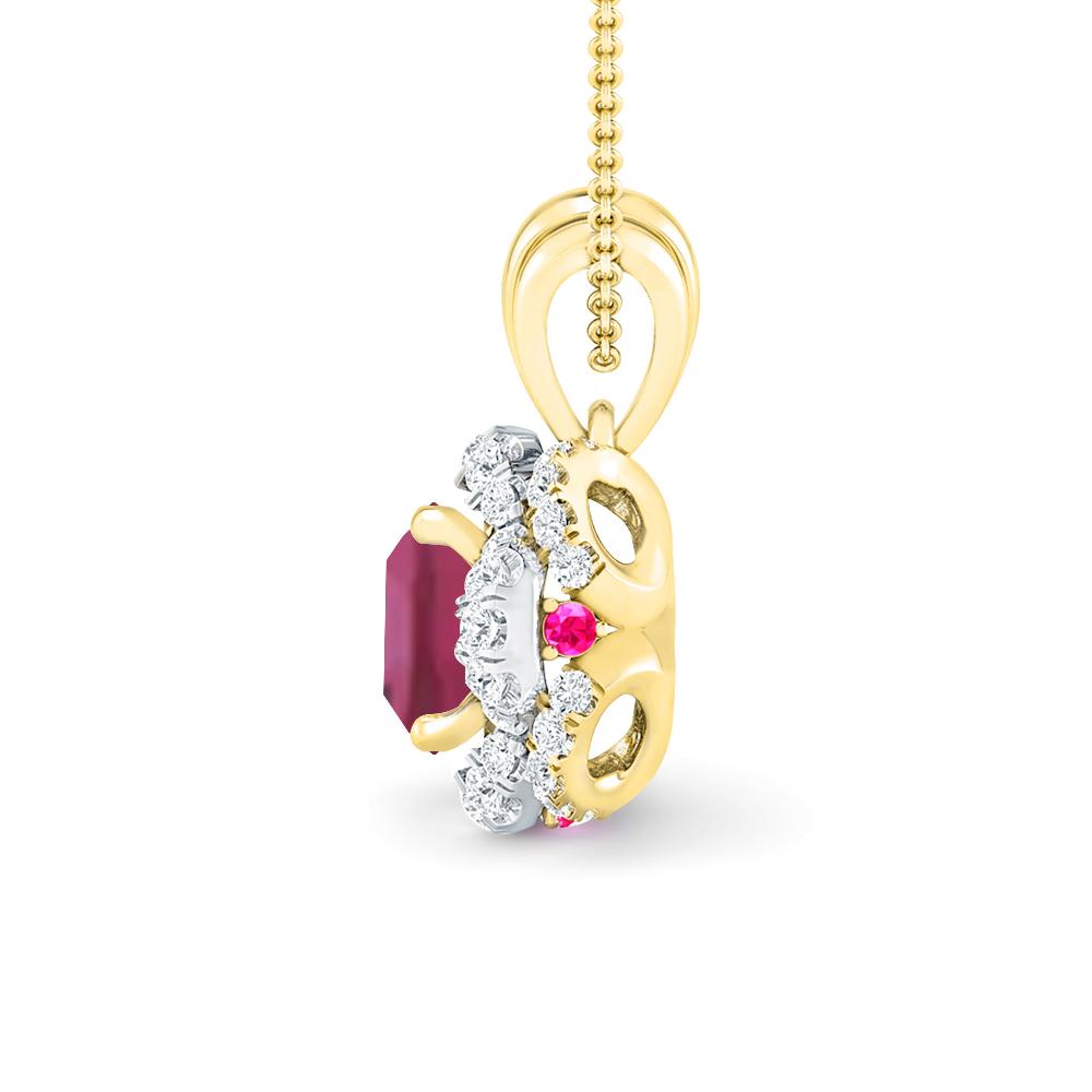 Yellow Gold - Pink Tourmaline