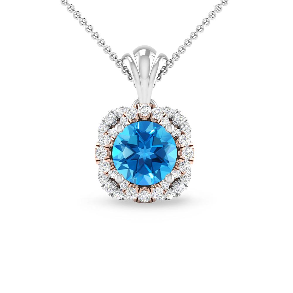 White Gold - Blue Topaz