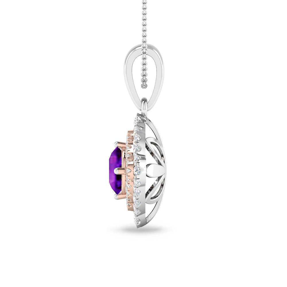 White Gold - Amethyst