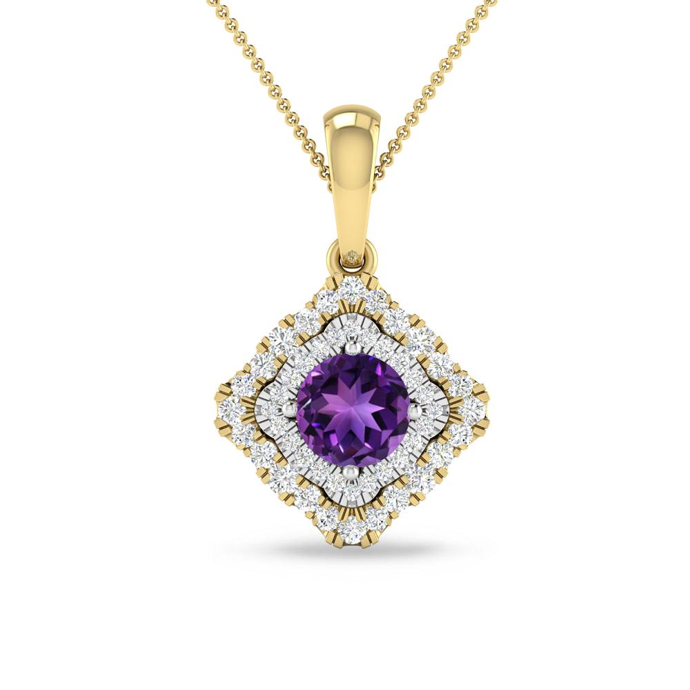 Yellow Gold - Amethyst