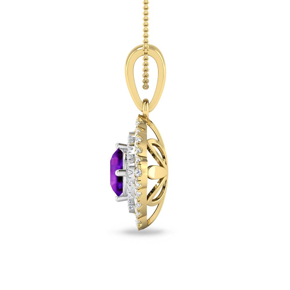 Yellow Gold - Amethyst