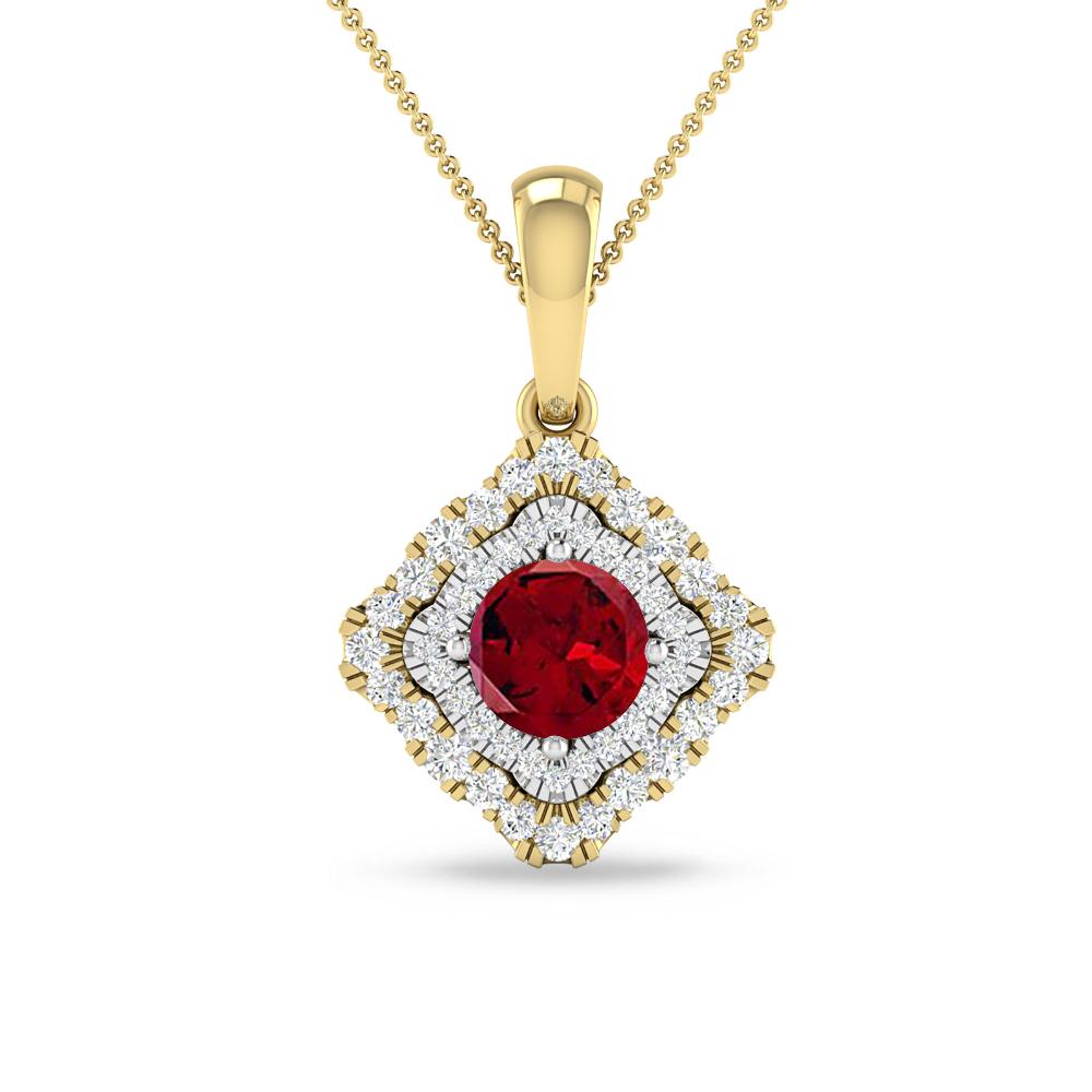 Yellow Gold - Garnet