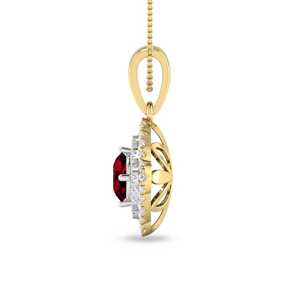 Yellow Gold - Garnet