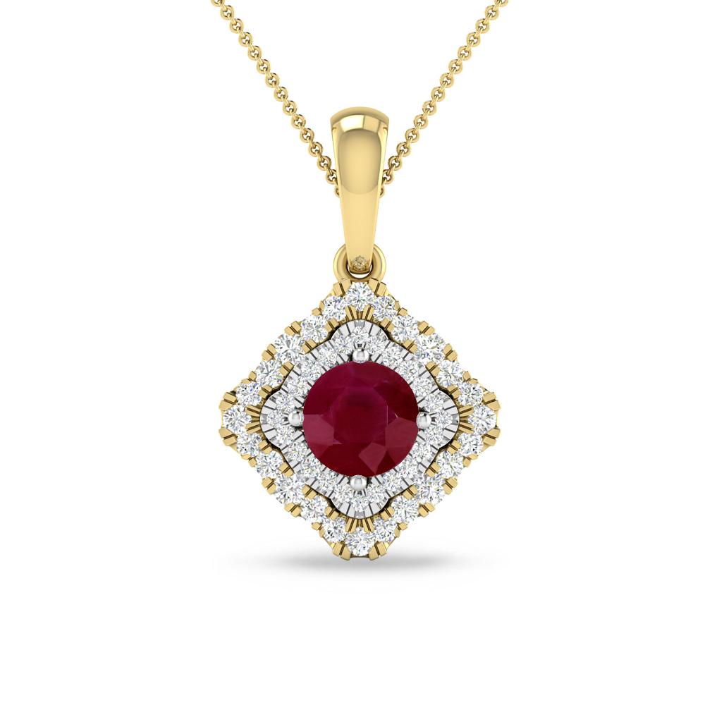 Yellow Gold - Ruby