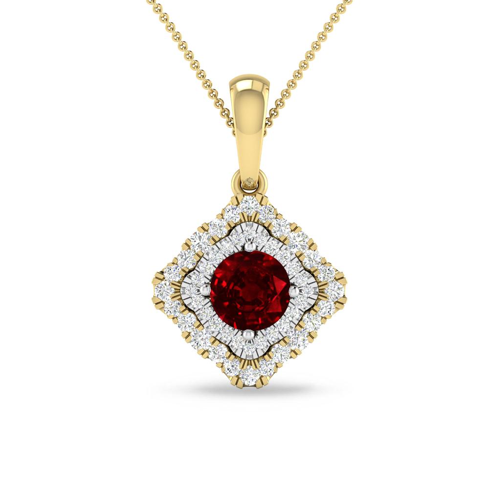 Yellow Gold - Ruby