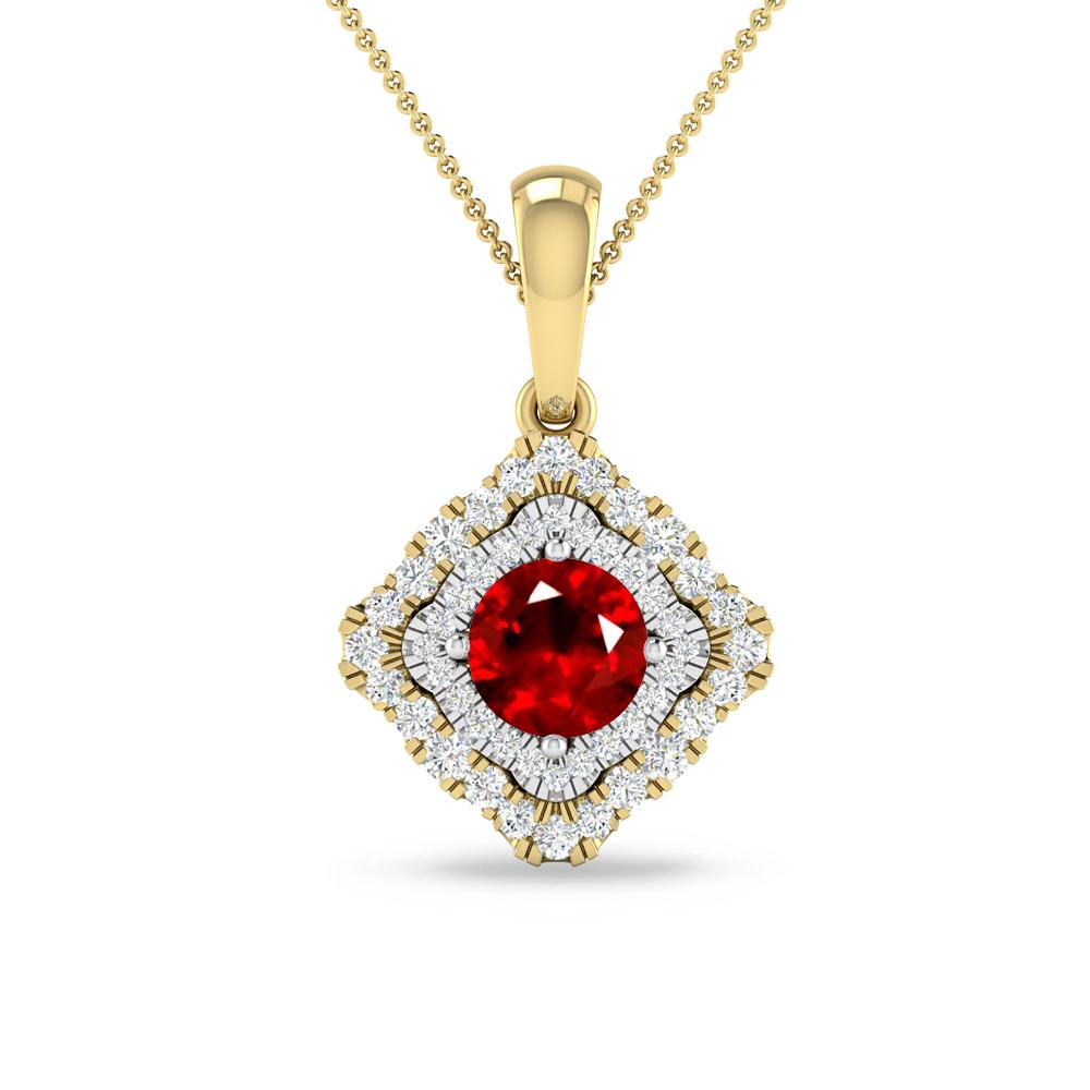 Yellow Gold - Ruby