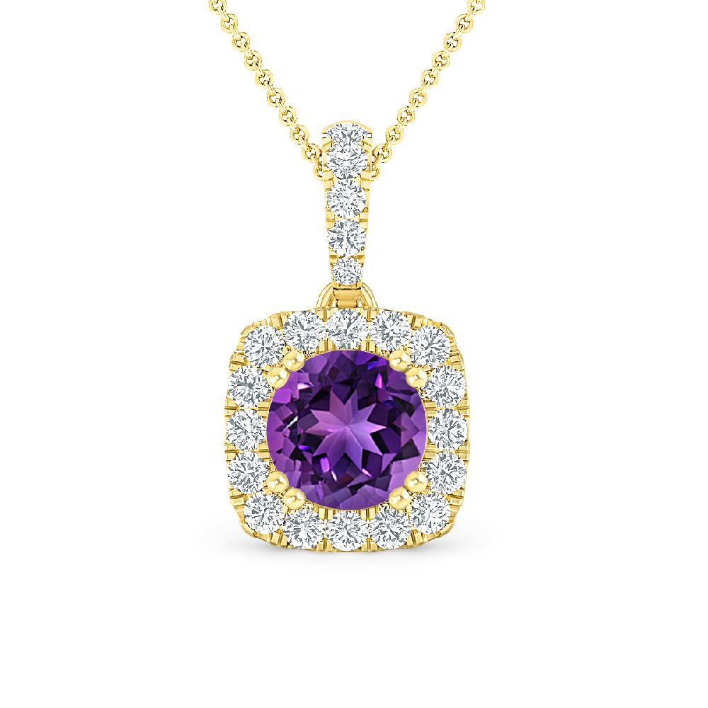 Yellow Gold - Amethyst