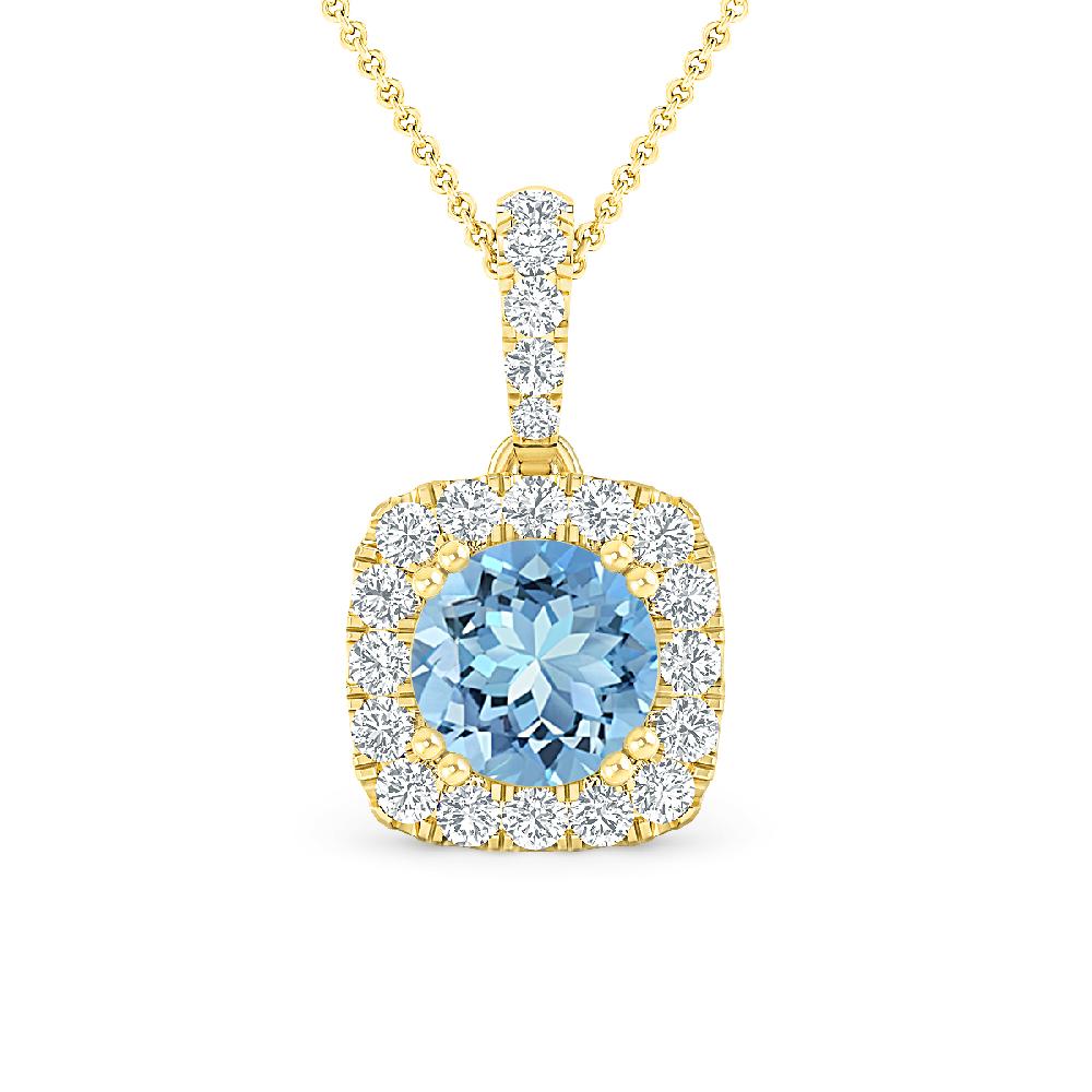 Yellow Gold - Aquamarine