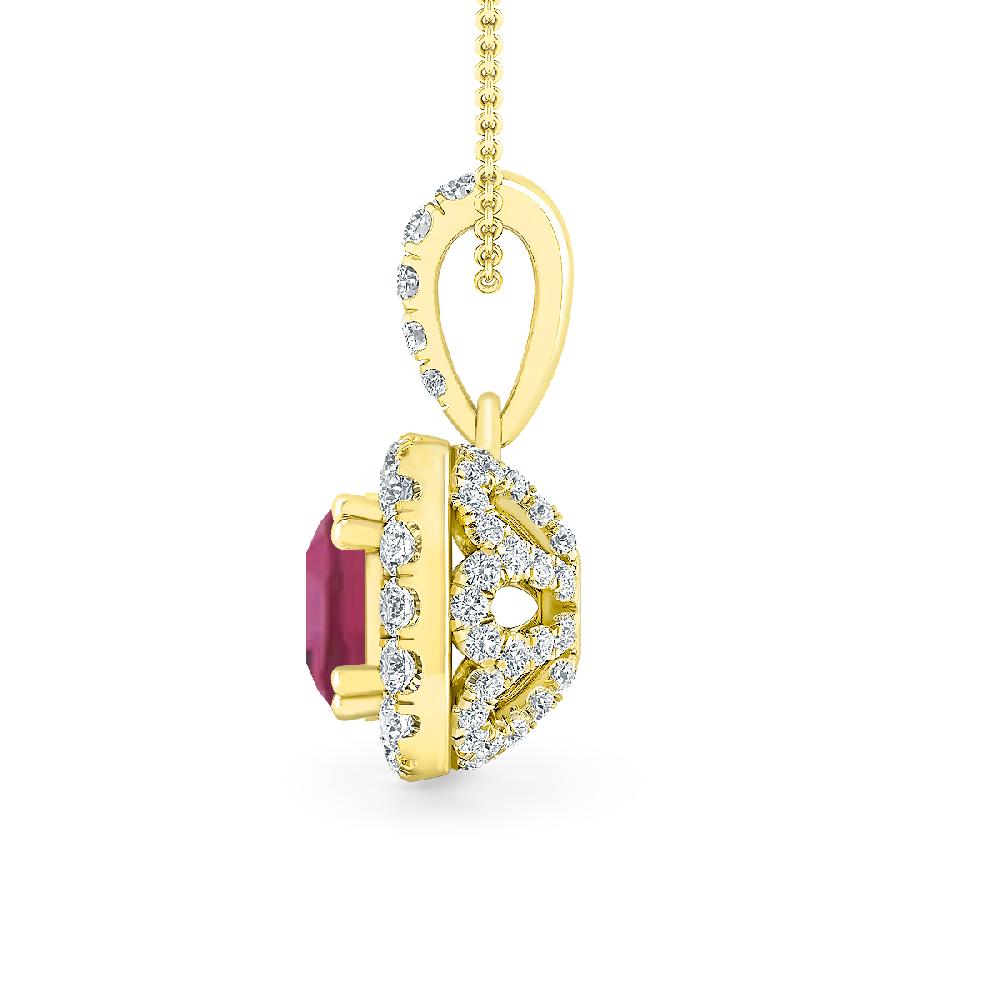 Yellow Gold - Pink Tourmaline