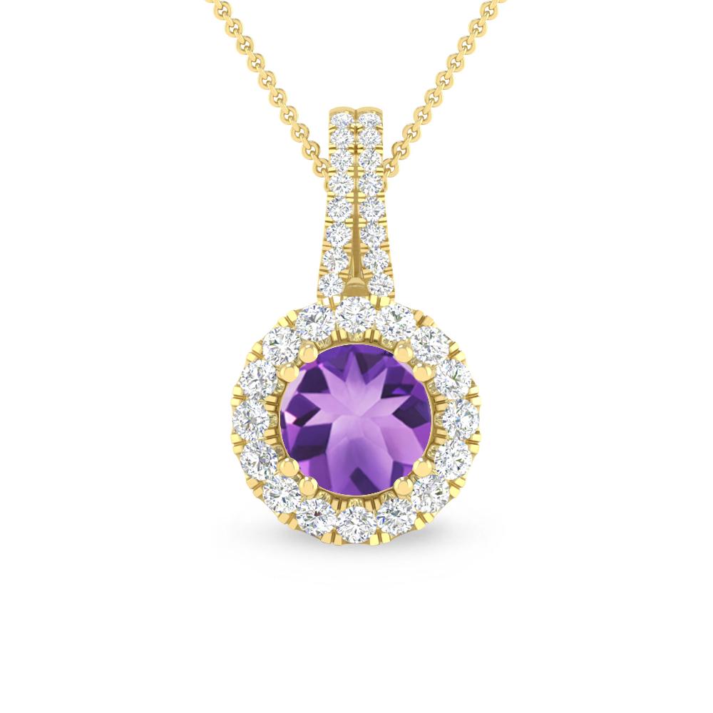 Yellow Gold - Amethyst