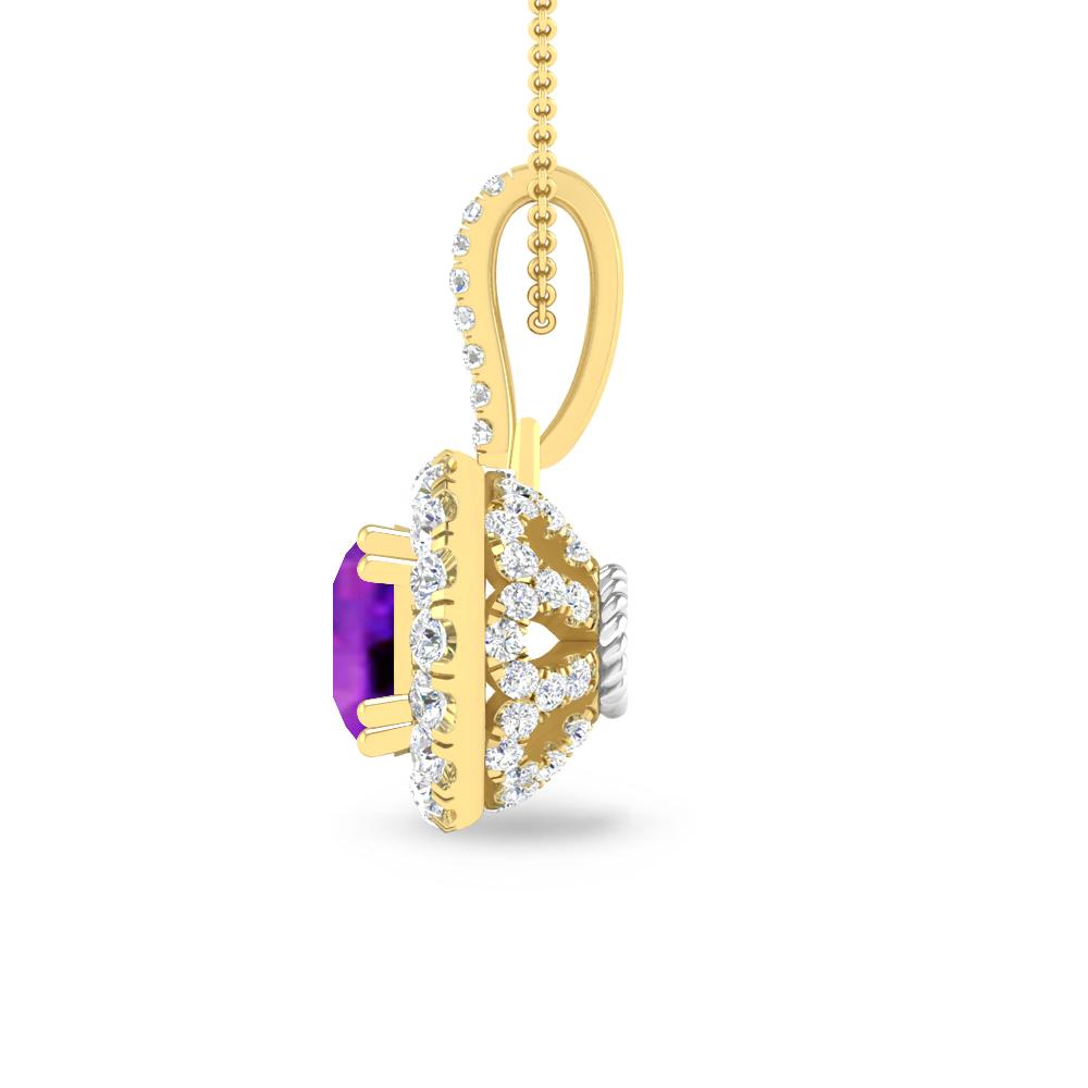 Yellow Gold - Amethyst