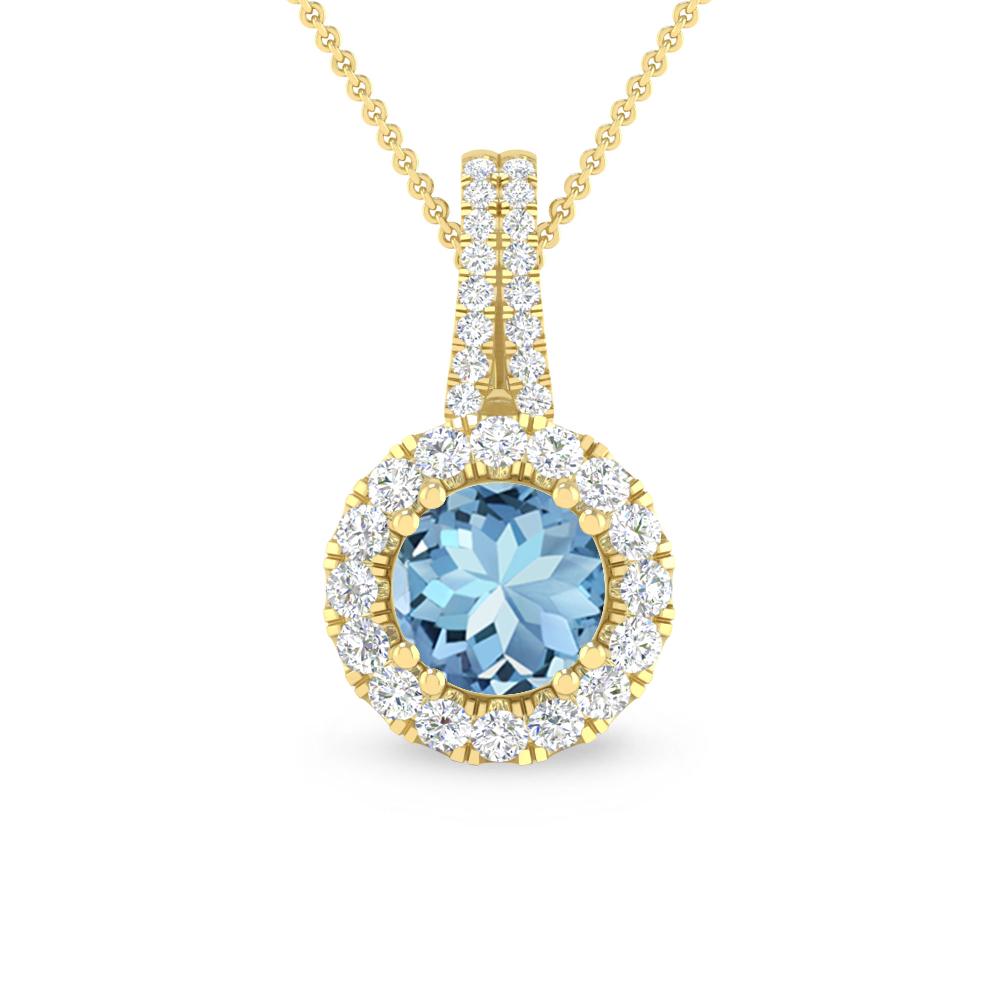 Yellow Gold - Aquamarine