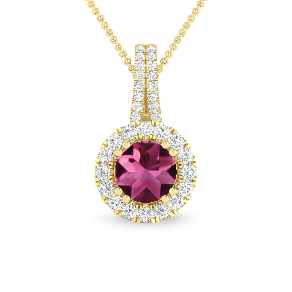 Yellow Gold - Pink Tourmaline