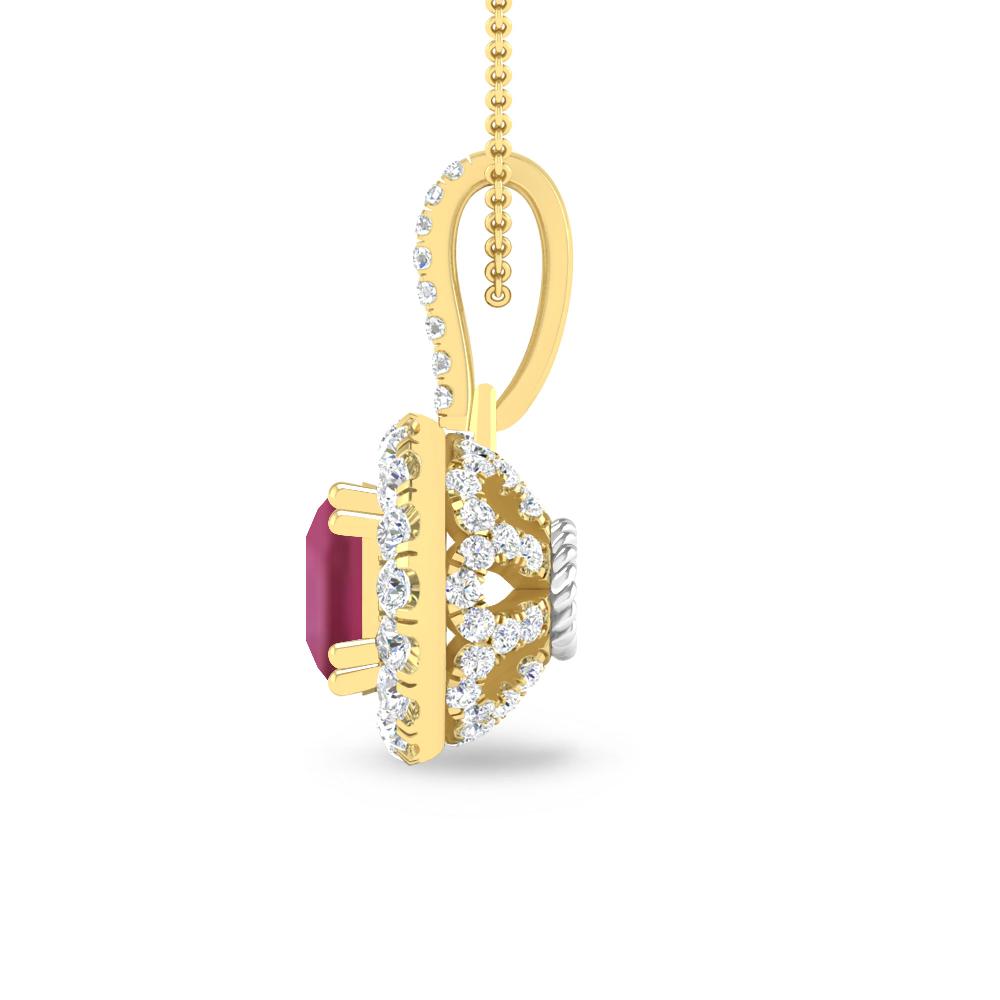 Yellow Gold - Pink Tourmaline