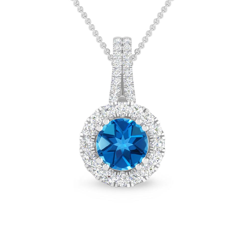 White Gold - Blue Topaz