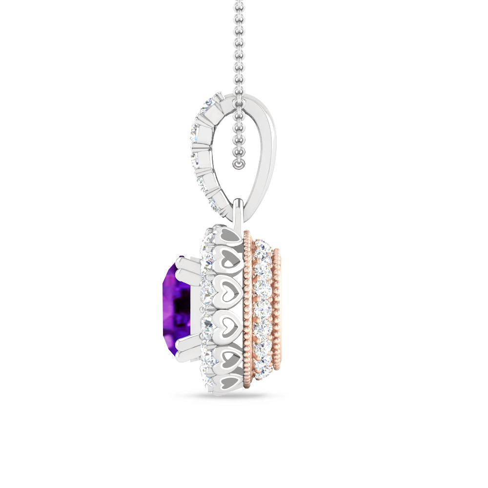 White Gold - Amethyst