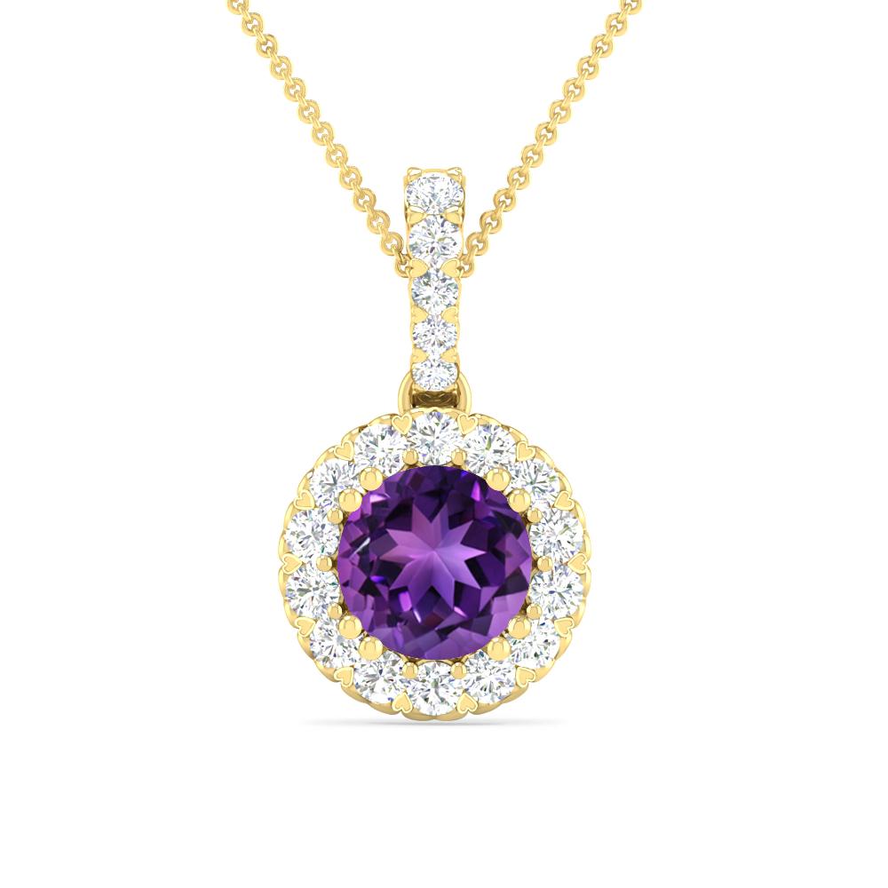 Yellow Gold - Amethyst