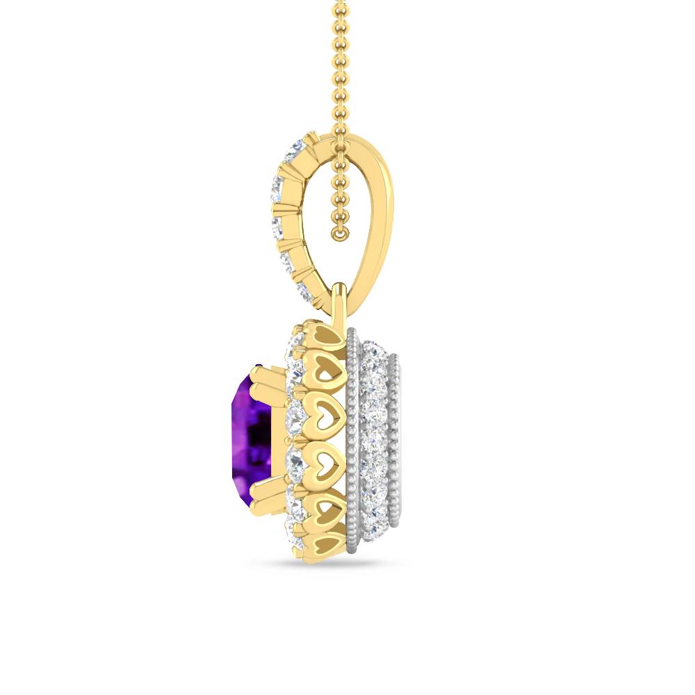 Yellow Gold - Amethyst