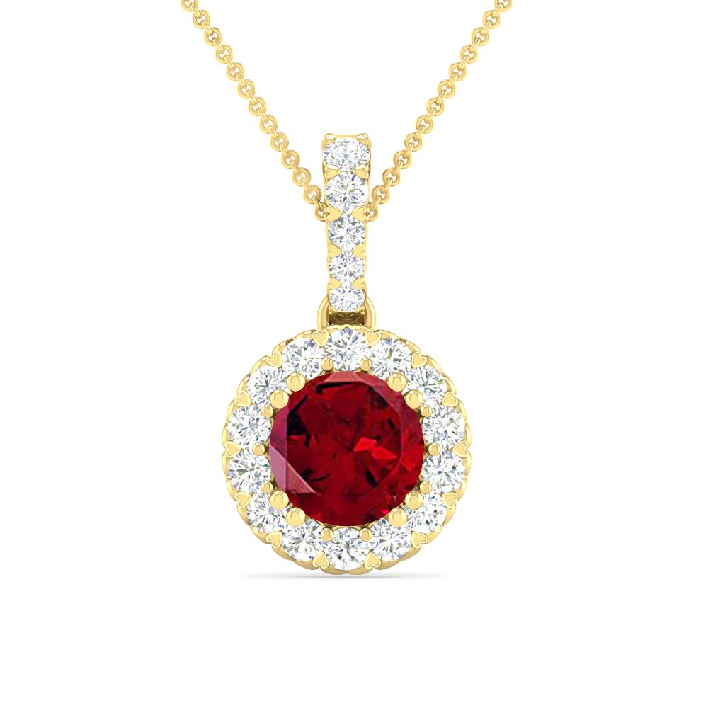 Yellow Gold - Garnet