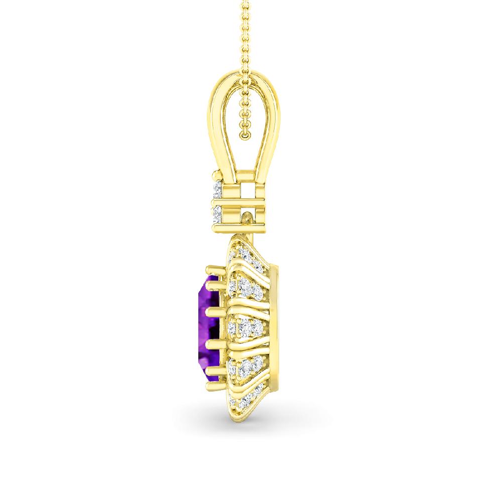 Yellow Gold - Amethyst