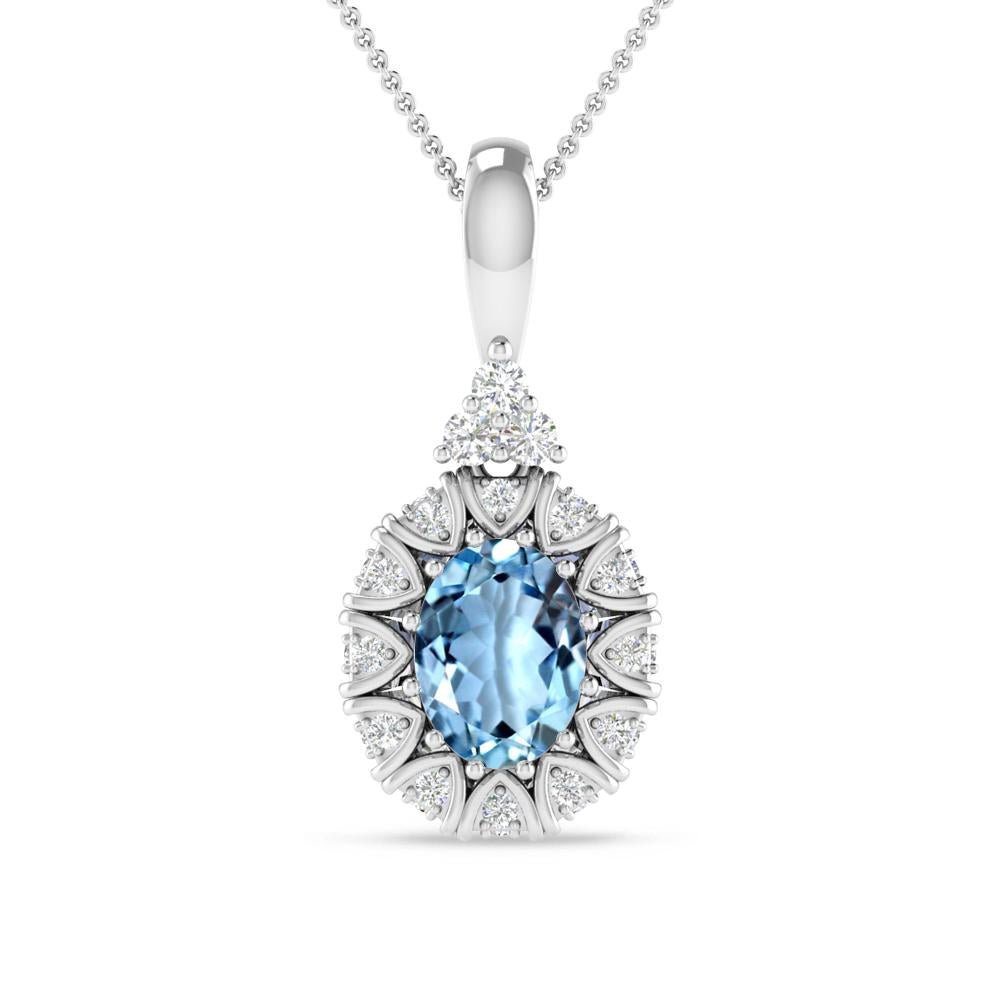 White Gold - Aquamarine