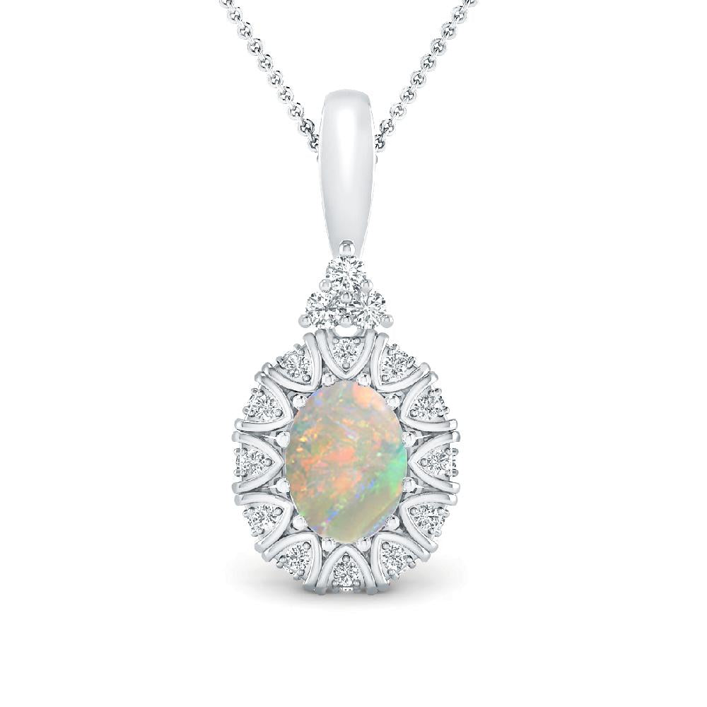 White Gold - Opal