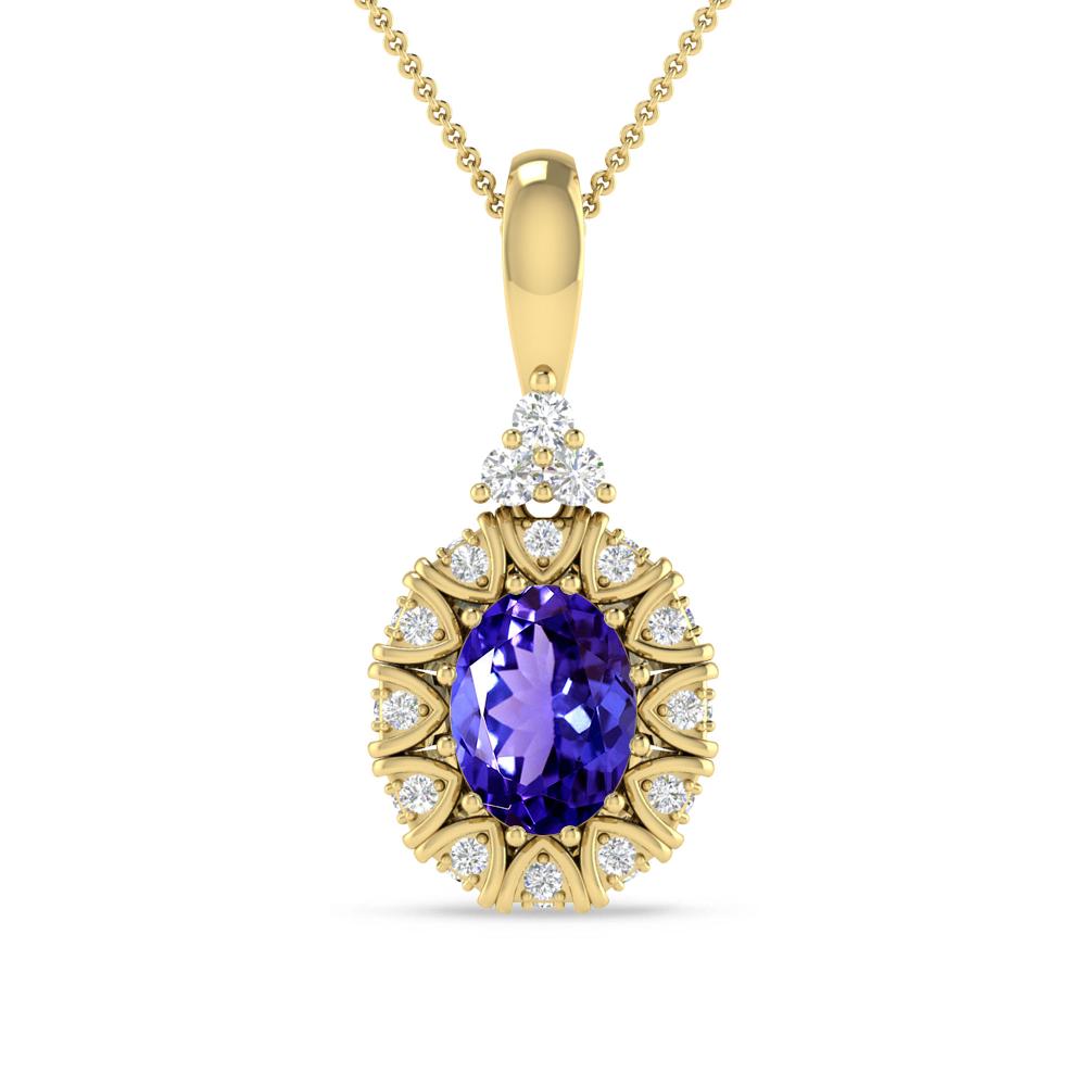 Yellow Gold - Tanzanite