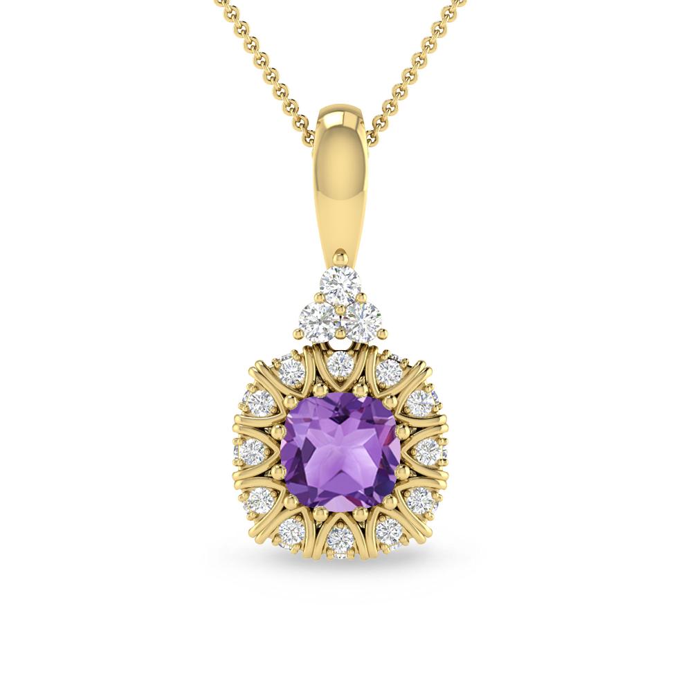 Yellow Gold - Amethyst