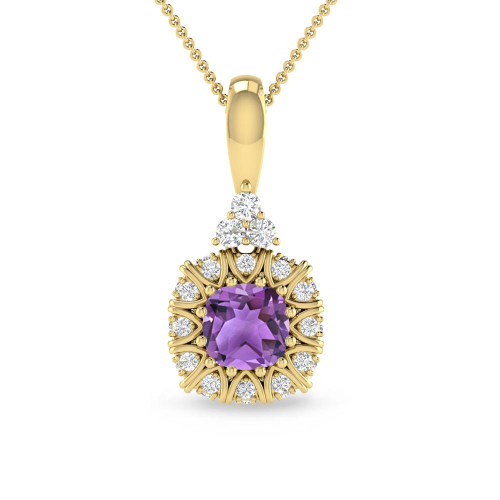 Yellow Gold - Amethyst