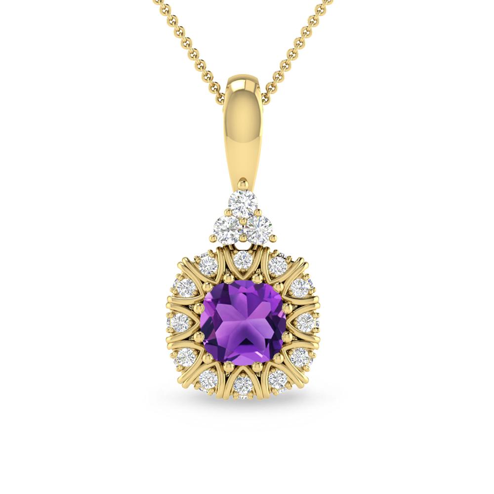 Yellow Gold - Amethyst