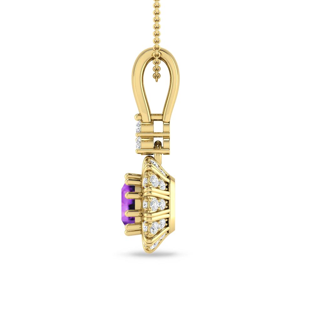 Yellow Gold - Amethyst