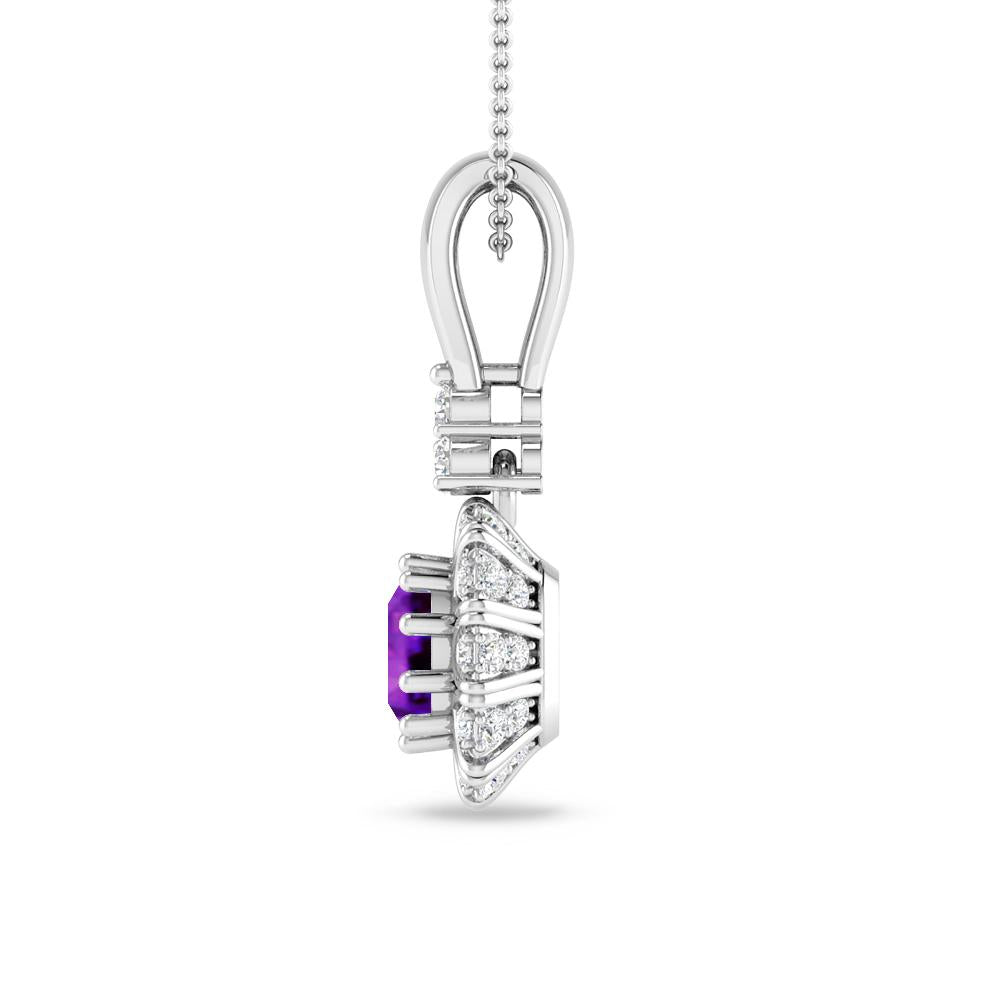 White Gold - Amethyst