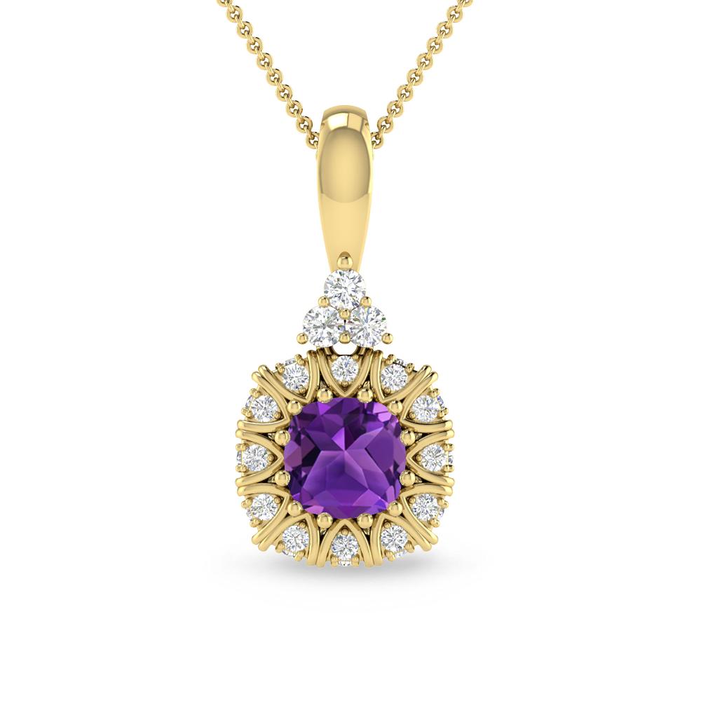 Yellow Gold - Amethyst