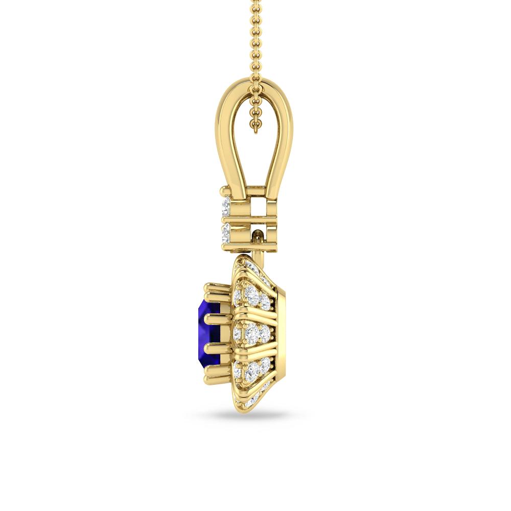 Yellow Gold - Tanzanite