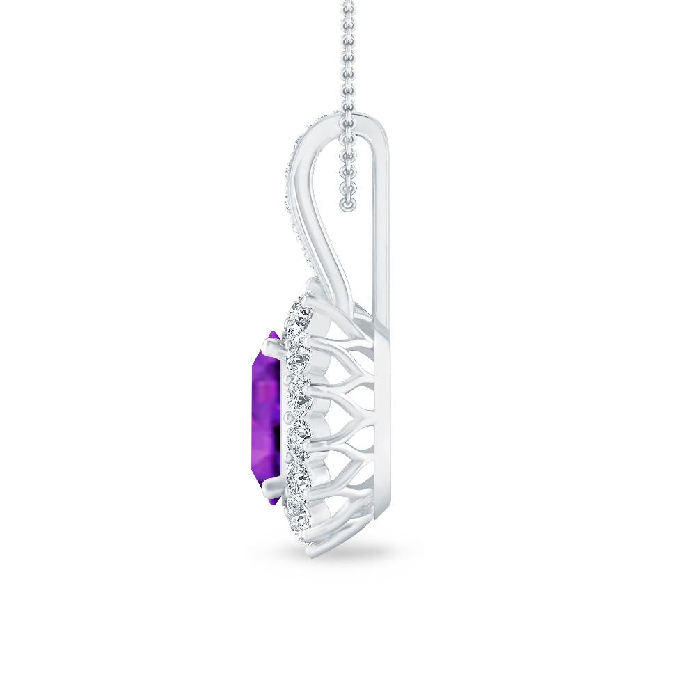 White Gold - Amethyst