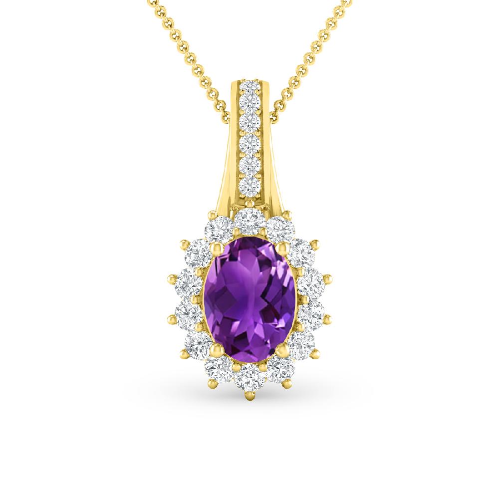 Yellow Gold - Amethyst