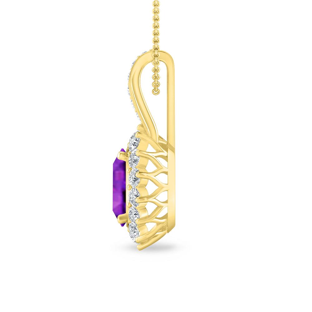 Yellow Gold - Amethyst