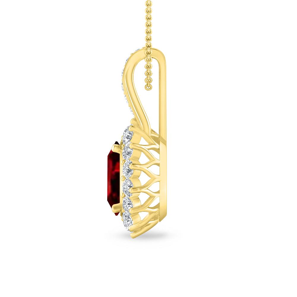 Yellow Gold - Garnet