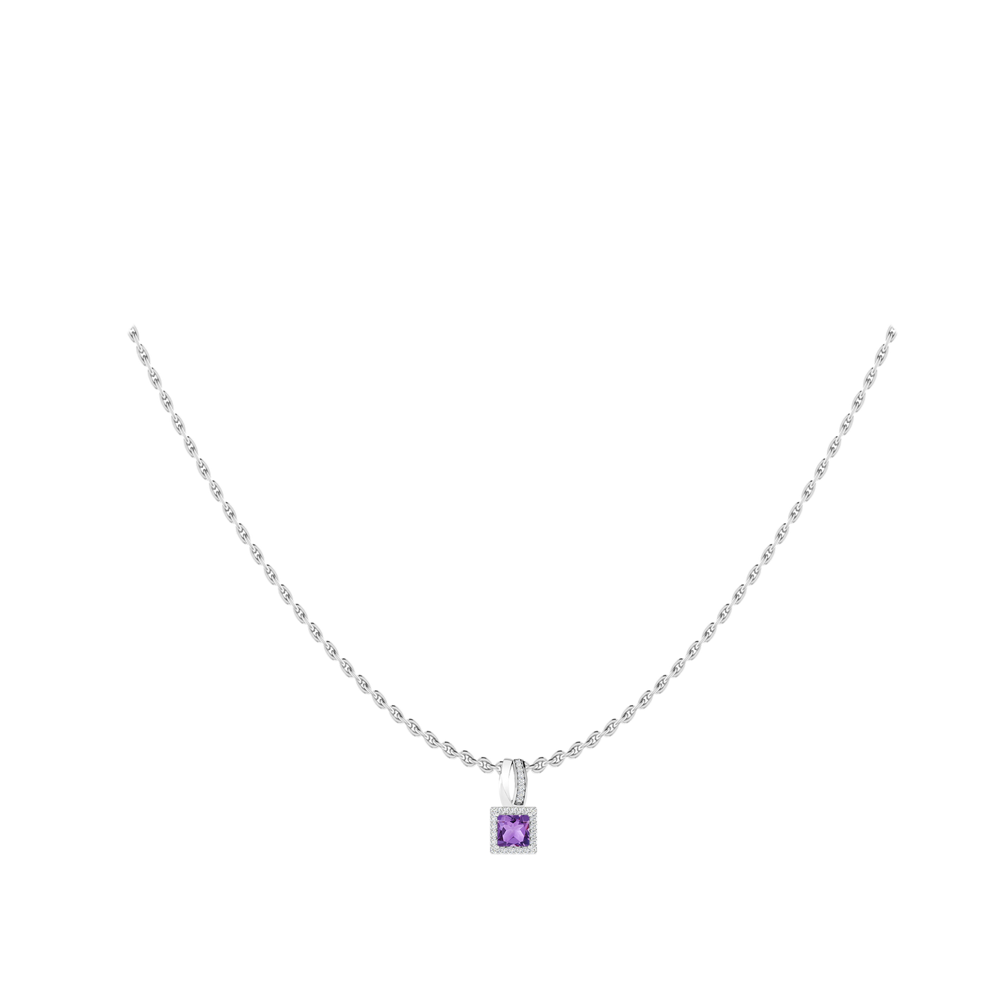 White Gold - Amethyst