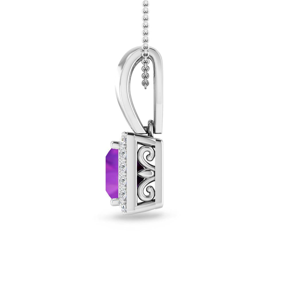 White Gold - Amethyst