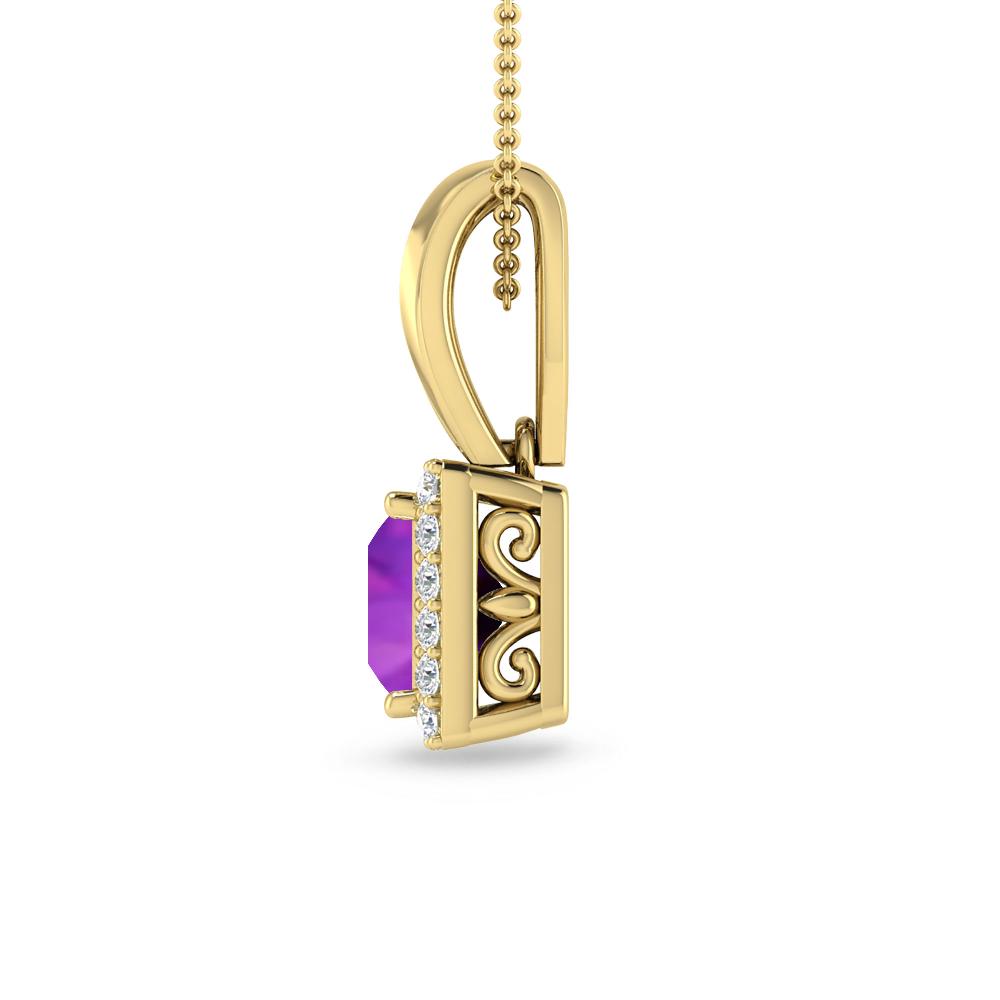 Yellow Gold - Amethyst