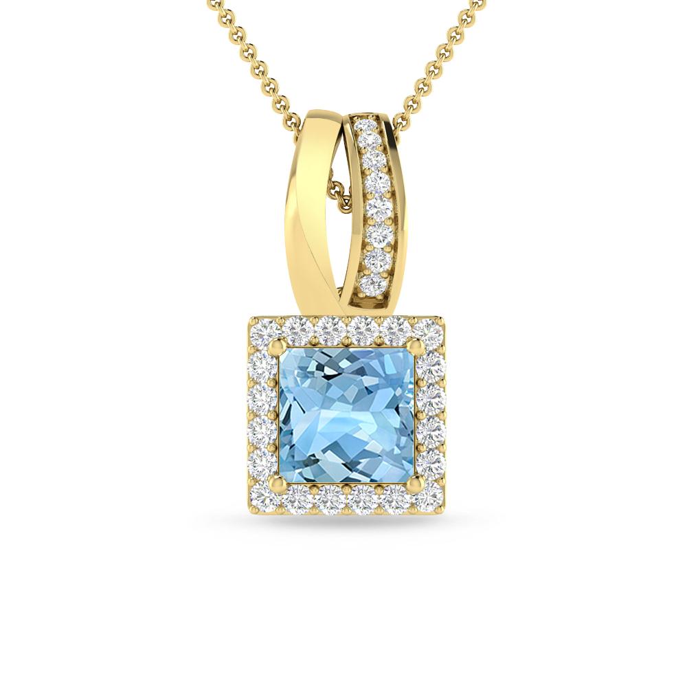 Yellow Gold - Aquamarine