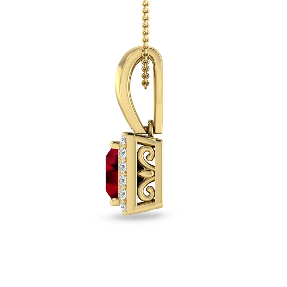 Yellow Gold - Garnet