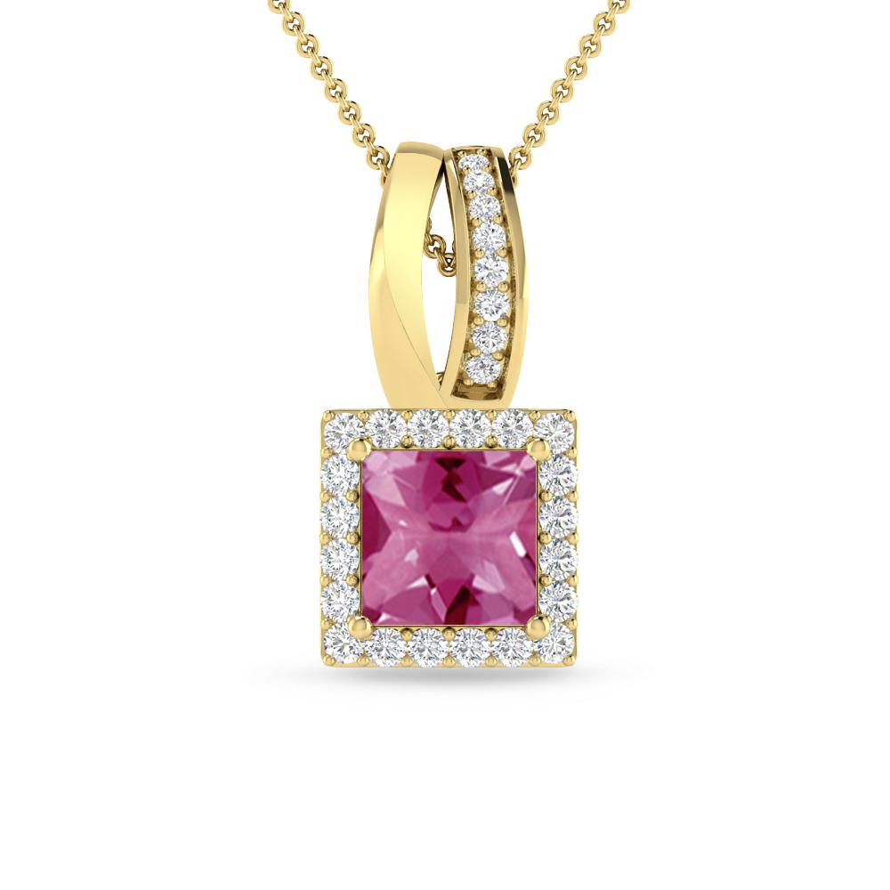 Yellow Gold - Pink Tourmaline